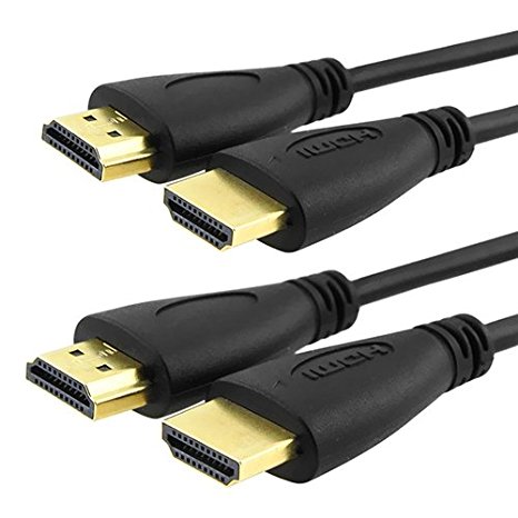 Nokia CNE24612 2-Piece of Super High Resolution HDMI 6-Feet Accessory Bundle for HDTV, Plasma, Satellite and Cable Boxes