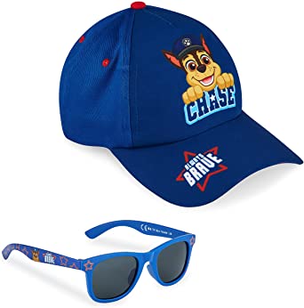 Paw Patrol Baseball Cap and Kids Sunglasses - Boys Sun Hat & UV400 Sunglasses for Kids Summer Set