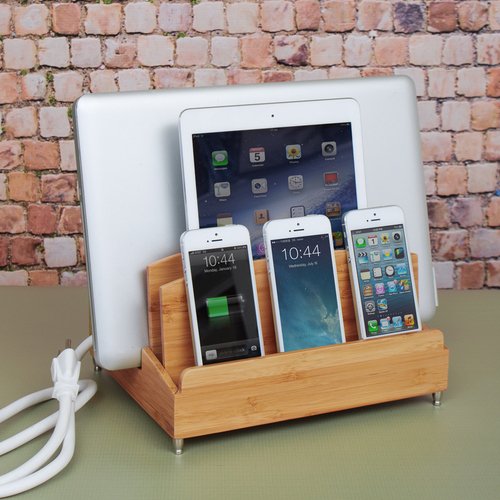 G.U.S. "Zen" Ultra Charging Station and Dock with Built-in Power Strip Storage