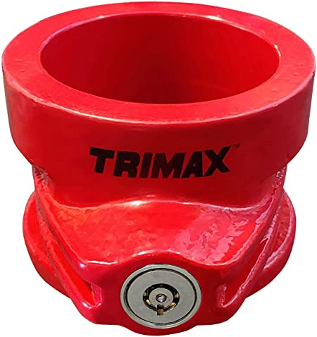 Trimax TFW80HD 5th Wheel King Pin Lock , Red