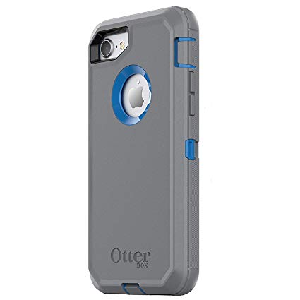 OtterBox Defender Series Case for iPhone 8 & iPhone 7 (NOT Plus), Case Only - Bulk Packaging - Marathoner (Cowabunga Blue/Gunmetal Grey)