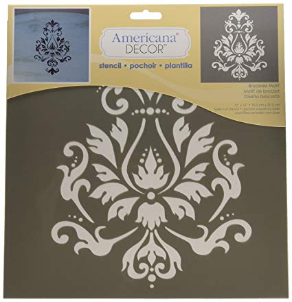 DecoArt ADS-01 Americana Decor Stencil, Brocade Motif