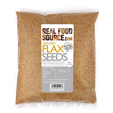 RealFoodSource Golden Flax Seeds/ Linseeds 1KG