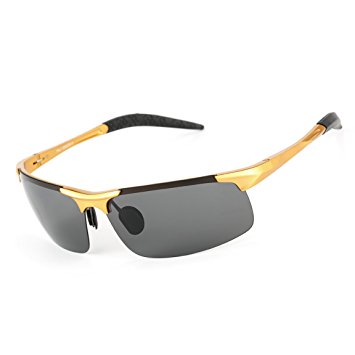 ODODOS Polarized Sports Sunglasses for Driving Cycling Baseball Running Fishing Superlight Frame