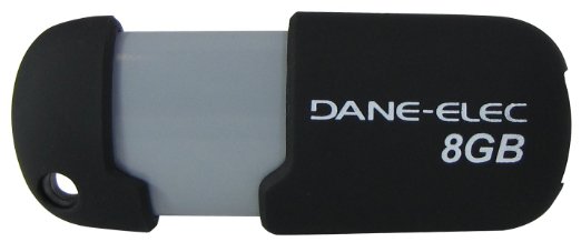 Dane-Elec 8 GB USB 20 Flash Drive DA-ZMP-08G-CA-N4-R Black