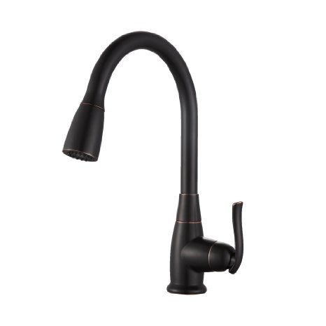 Kraus KPF-2230ORB Single Lever Pull Out Kitchen Faucet Oil Rubbed Bronze