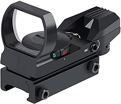 Feyachi Reflex Sight - Adjustable Reticle (4 Styles) Both Red and Green in one Sight