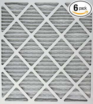US Home Filter AC60-20X22X1-6 20x22x1 Activated Carbon Odor Removal Merv 11 Pleated Air Filter (6-Pack), 20" x 22" x 1"