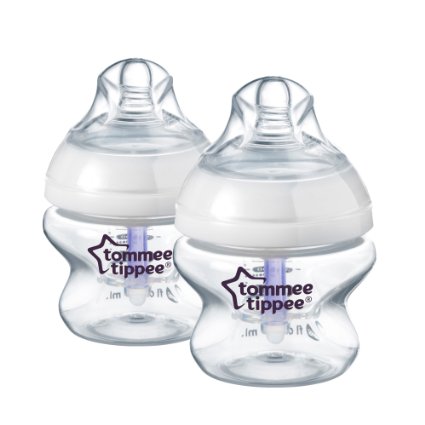Tommee Tippee Closer to Nature Anti-Colic Bottles, 5 Ounce, 2 Count