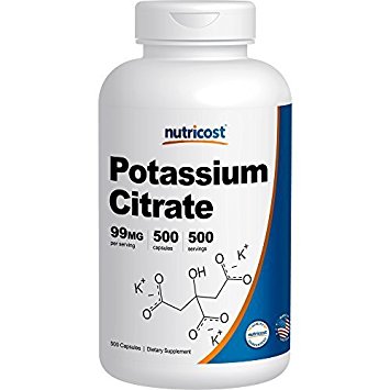 Nutricost Potassium Citrate 99mg, 500 Capsules