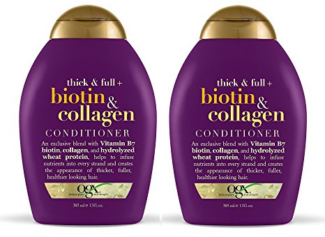 OGX Conditioner, Thick & Full Biotin & Collagen, 13oz (Set of 2)