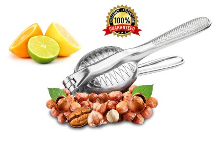 MAGIC NUTCRACKER Works in Seconds. No Mess. Free Sample Nuts Included. Works on Walnuts, Almonds, Pecans, Hazelnuts. Great to Use As a Lemon Lime Squeezer.
