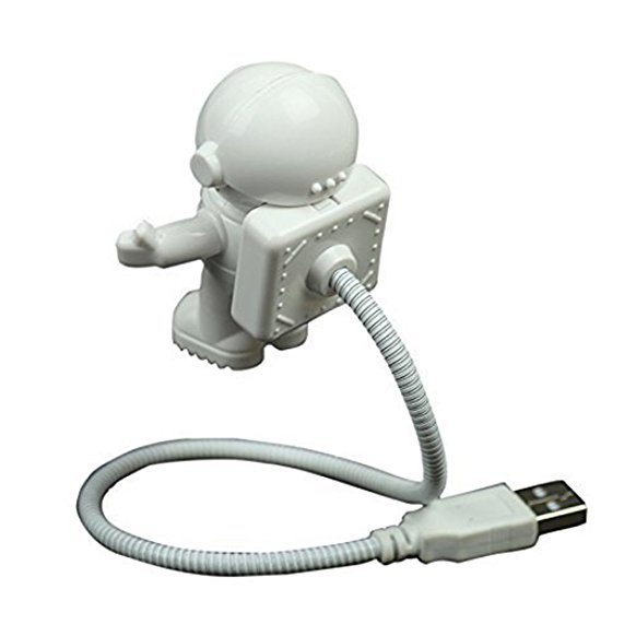 Lovely Astronaut Spaceman USB LED Adjustable Night Light For Computer PC Lamp