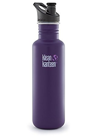 Klean Kanteen Classic Water Bottle with 3.0 Sport Cap (Berry Syrup, 27-Ounce)