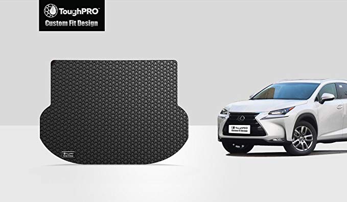 TOUGHPRO Cargo/Trunk Mat Accessories Compatible with Lexus NX200t NX300h - All Weather - Heavy Duty - (Made in USA) - Black Rubber - 2015, 2016, 2017, 2018, 2019, 2020