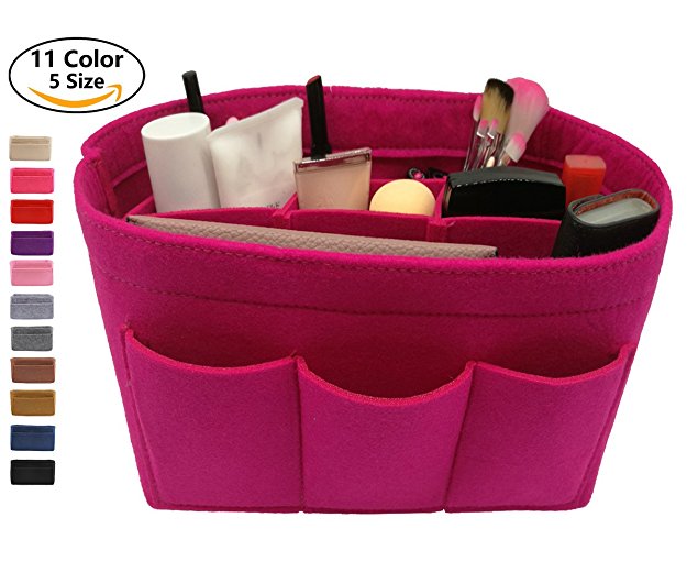 LEXSION Felt Handbag Organizer ,Insert purse organizer Fits Speedy Neverfull 5 Sizes 11 Color