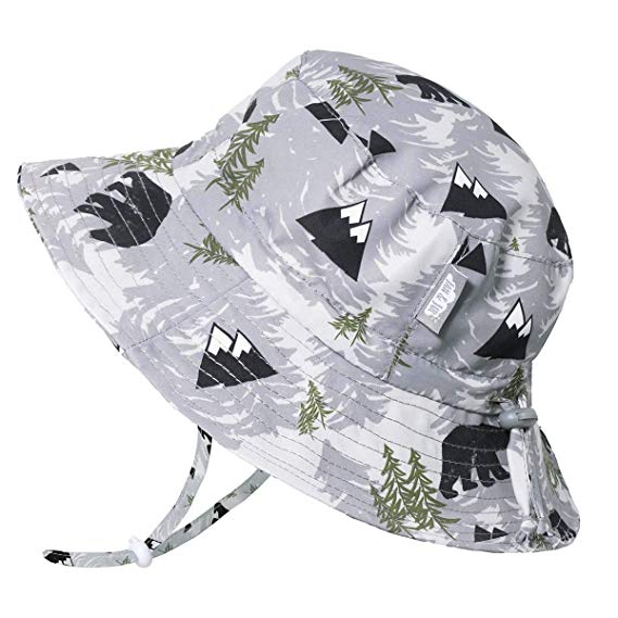 JAN & JUL Boys Aqua-Dry UV Sun Protection Swim Hat, Adjustable Straps, for Baby, Toddler, Kids