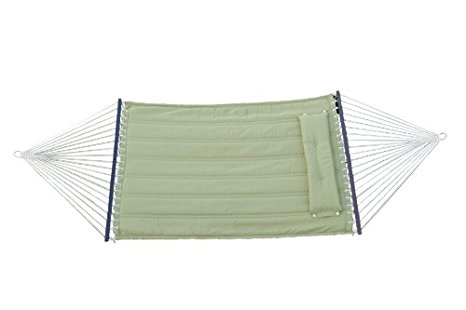 Bliss Hammocks BQH-471 Solid Color Quilted Hammock with Detachable Pillow