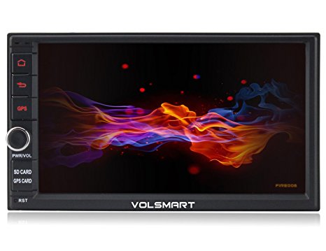 Volsmart Fire006 Android 6.0 Double Din Car Stereo GPS with 8 Cores 2GB RAM 32GB ROM support 4G SIM Card