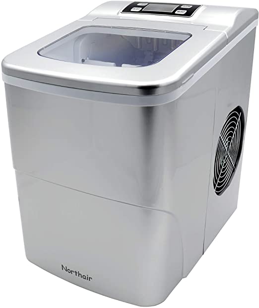 Northair Portable Countertop Ice Maker with 26 lb. Daily Capacity - Silver