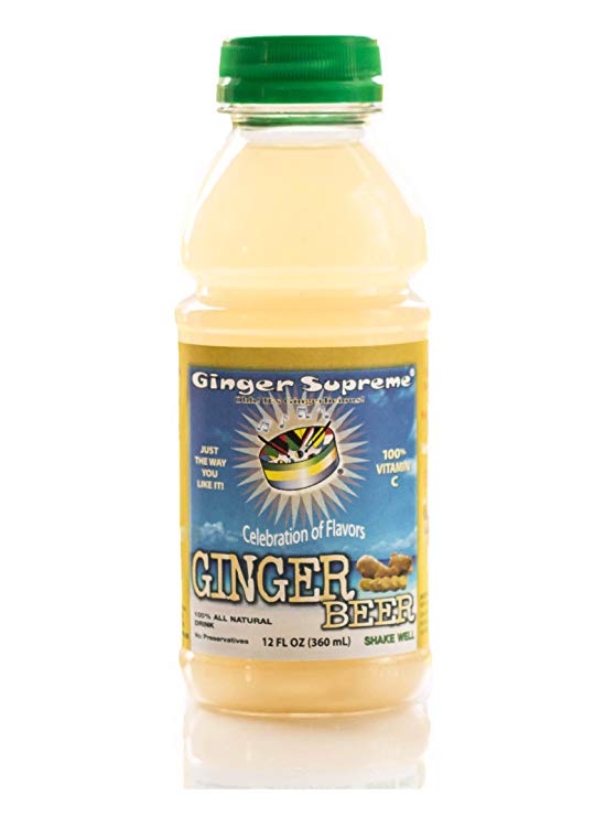 Caribbean Ginger Beer Non-Carbonated Non-Alcoholic All Natural Healthy Drink 12-Ounce - (Pack of 6)