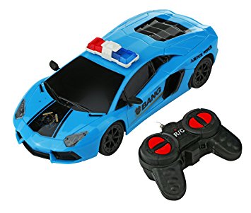 Advanced Play remote control car Lamborghini model high speed police super Car 1:22 scale full function 4CH rc race sportscar with smooth wheels lights best gift toy for Kids and adults