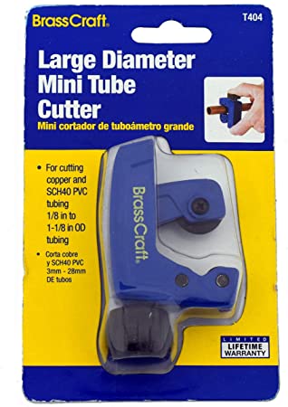 BrassCraft T404 LG Dia Mini Tube Cutter, Chrome