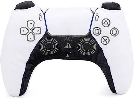 PlayStation Gamer Controller Shaped Decorative Pillow - Kids Super Soft Plush Throw Pillow - Measures 16 Inches (Official Product)