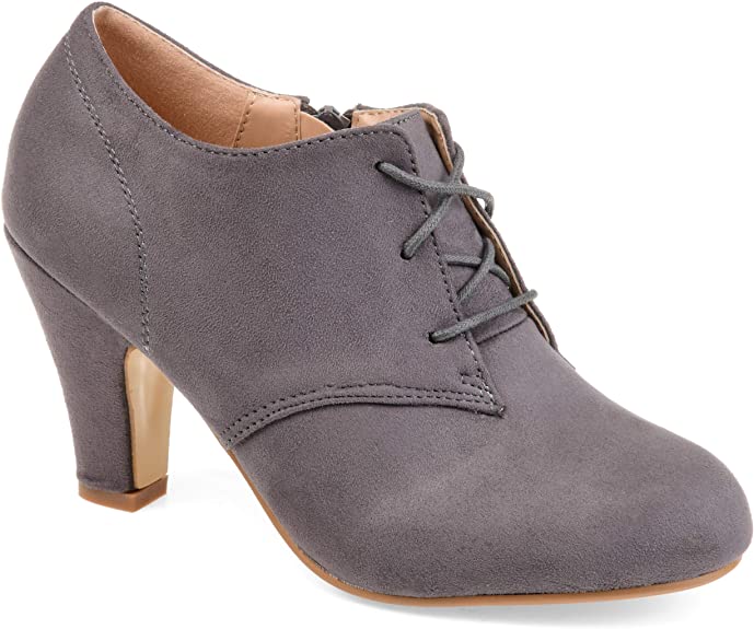 Journee Collection Womens Vintage Round Toe Lace-up Booties
