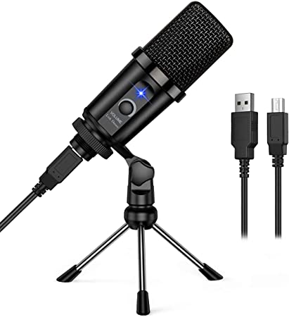USB Microphone, Link Dream USB Condenser Microphone for Computer Plug & Play Recording Microphone for PC, Laptop, Mac or Windows, Podcast Recording, Twitch, Streaming, YouTube Video, Zoom