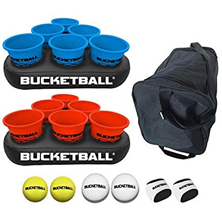 BucketBall - Beach Edition - Ultimate Beach, Pool, Yard, Camping, Tailgate, BBQ, Backyard, Lawn, Water, Wedding, Events, Indoor, Outdoor Game – Best Gift Toy for Boys, Girls, Teens, Adults, Family