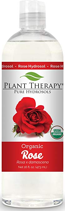 Plant Therapy Organic Rose Hydrosol. (Flower Water, Floral Water, Hydrolats, Distillates) Bi-Product of Essential Oils. 16 Ounce.