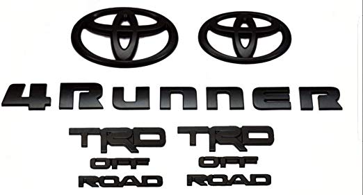 Genuine Toyota 4Runner TRD OFF ROAD Black/Blackout Emblem Overlay Kit/Set PT948-89200-02