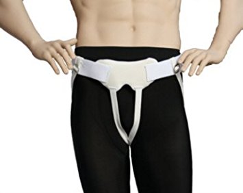 Alpha Medical Double or Single Inguinal Hernia Aid; Hernia Truss Belt Support Brace. Guaranteed To Help. (X-Large)