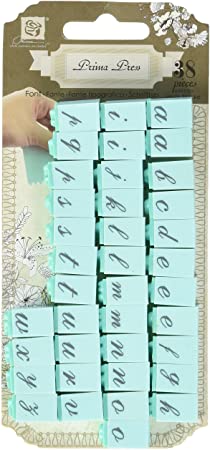 Prima Marketing Prima Marketing Prima Press Alphabet Stamp Set, 0.25-Inch, Characters No.1