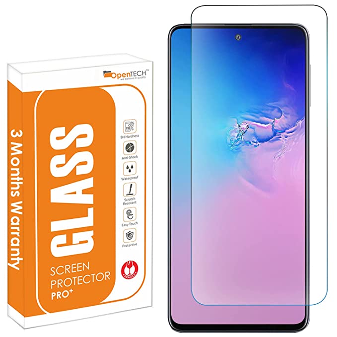 OpenTech® Tempered Glass Screen Protector Compatible for Samsung Galaxy S21 FE 5G (Transparent) Full Screen Coverage (Except Edges) with Easy Installation Kit