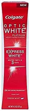 Colgate Optic White Platinum Toothpaste, Express White - 4.5 oz