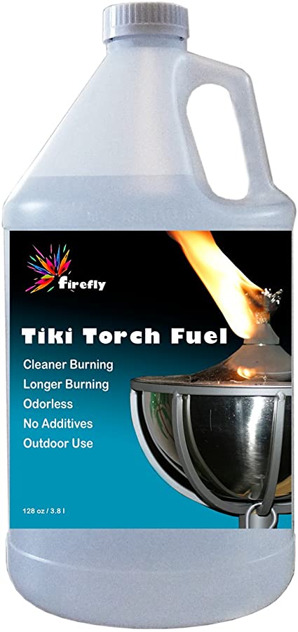 Firefly Tiki Fuel - Tiki Torch Fuel - Significantly Longer Burn - 1 Gallon