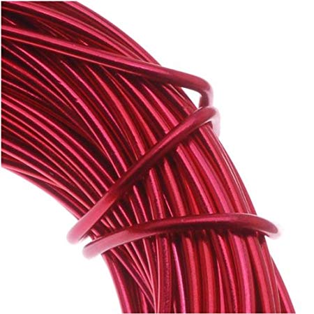 Aluminum Craft Wire 12 Gauge 39 Feet RED 42612 by Minor Details