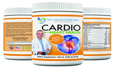 Cardio Heart Health-(Buy 3 & Save) L-Arginine Powder Supplement-5000mg plus 1000mg L-Citrulline-with Minerals, and Antioxidants Vitamin C & E-Total Cardiovascular Support-16.82 oz