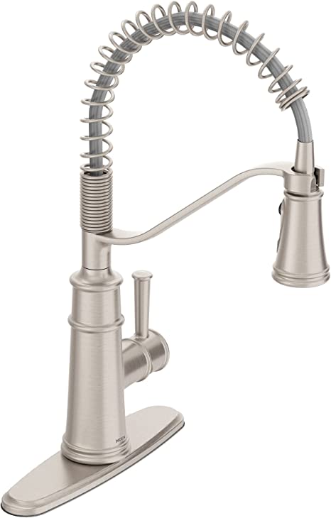 Moen 5927SRS Belfield One-Handle High Arc Pulldown Kitchen Faucet, Spot Resist Stainless