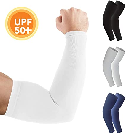 Arm Sleeves for Men and Women – Tattoo Cover Up, Sun Protection - Cooling UPF 50 Compression - Basketball, Running