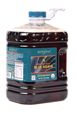 Blue Green Agave Organic Nectar, Raw Blue, 176 Ounce