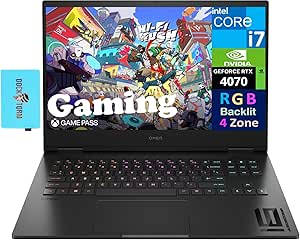 HP OMEN 16 Gaming Laptop 16.1" 240 Hz 2K QHD (14th Gen 20-Core Intel i7-14700HX, GeForce RTX 4070, 32GB DDR5, 2TB PCIe SSD, RGB KYB, 2 Thunderbolt 4, Win 11 Pro) with Dockztorm Hub