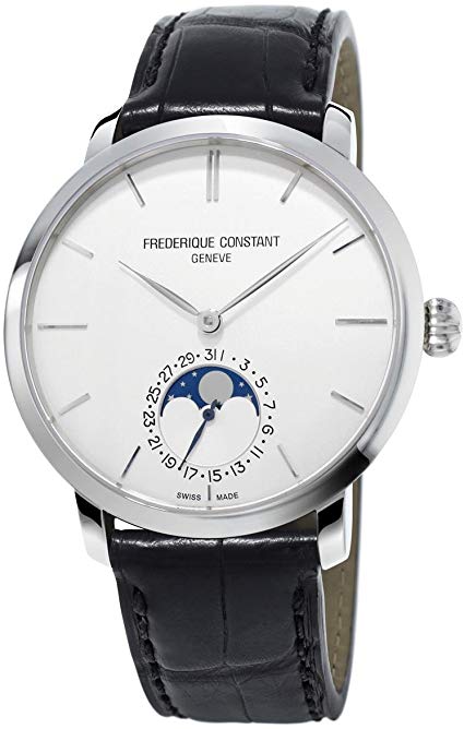 Frederique Constant Slimline Silver Dial Stainless Steel Men's Watch FC705S4S6