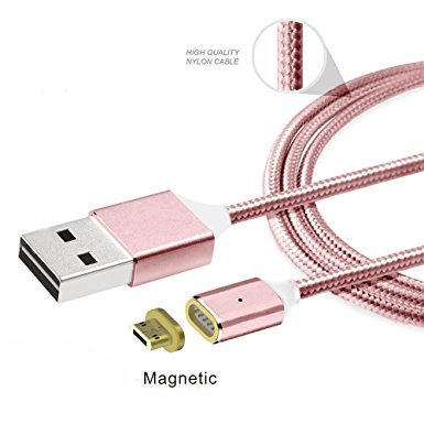 For Samsung Android LG, Mchoice 2.4 A Micro USB Charging Cable Magnetic Adapter Charger for Samsung Android LG
