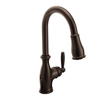 Moen Brantford Motionsense Wave Touchless One-Handle Pulldown Kitchen Faucet Featuring Reflex, Oil Rubbed Bronze (7185EWORB)