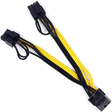 HEART SPEAKER PCI-E 6-pin to 2X 8-pin GPU Graphics Cards Power Splitter Cable PCI Express Power Cables Multi