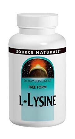 Source Naturals L-Lysine Essential Free-Form Amino Acid 1000mg - 100 Tablets