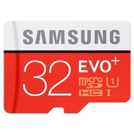 Samsung 32GB EVO Plus Class 10 Micro SDHC with Adapter 80mbs MB-MC32DAAM